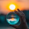 Transparent Crystal Ball Household Decoration Solid Photography Glass Different Angle of the World 40mm