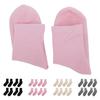 4 Pairs Gel Socks Reusable Moisturizing Socks Soft Solid Color Elastic Casual Gel Lining Socks for S