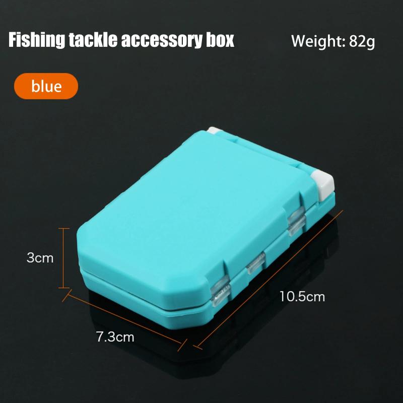 

Waterproof Storage Fishing Tackle Box With Removable Dividers Large Capacity Easy Carrying For Different Bait Hooks S синій