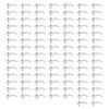 100Pcs Transparency LED Bar Light Mounting Clips With 10mm Wide for Waterproof Light Strips Fixing and Secure Install
