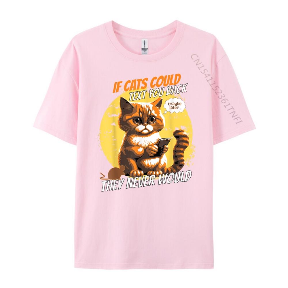 Katzen Telefon Katzen Lol Person Humor Wenn Katzen Texten könnten Handy Grafik T-Shirt Herrenbekleidung 2024 Cinco de Mayo