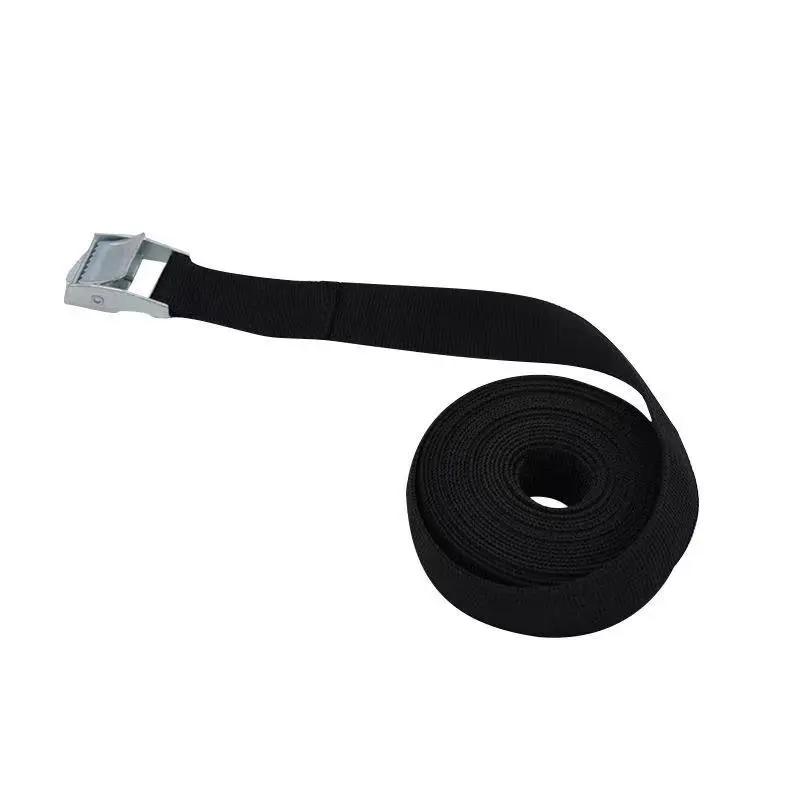

5M*25mm Car Tension Rope Tie Down Strap Strong Ratchet Belt Luggage Bag Cargo Lashing With Metal Buckle Tow Rope Tensioner чорний