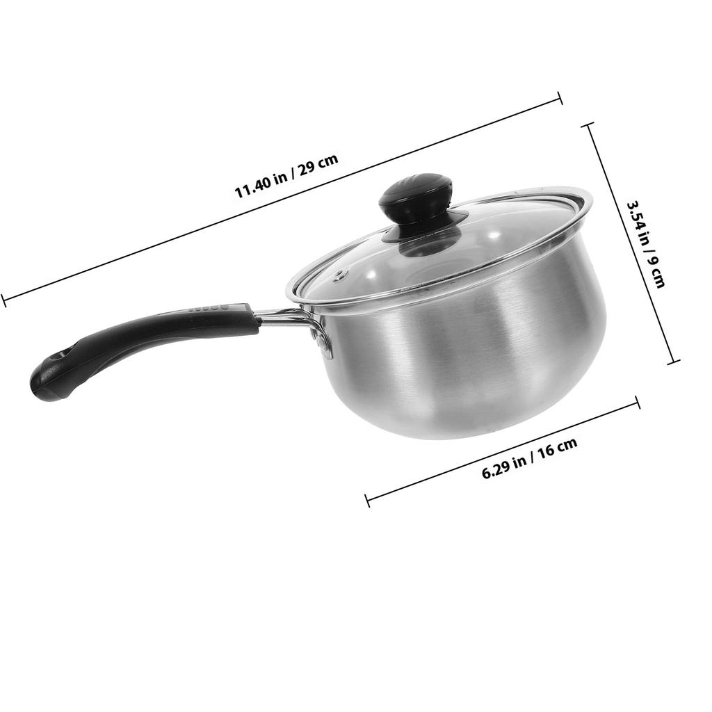 1 Stück Edelstahl Milchtopf Lebensmittelqualität Antihaft Suppentopf Für Heimkochen Knödel Gemüse Fisch Geflügel Hitzebeständig