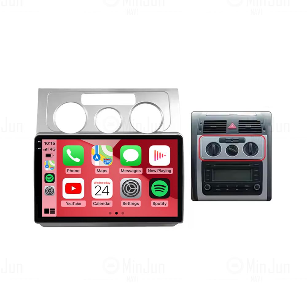 Car Radio Android 14 For Volkswagen VW Touran 1 2003 2004 2005 - 2010 Wireless Carplay Navigation GPS Multimedia Player Stereo