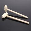 10 Stück Mini-Hammer aus massivem Holz für Planetenkuchenhammer für Kinder mit Spielzeug mit flachem Kopf