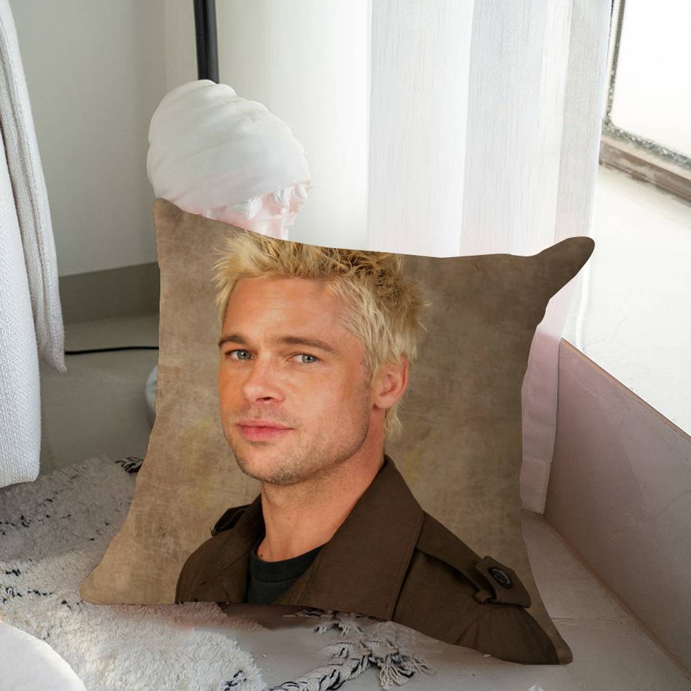 

B-Brad Pitt F1 Cushion Cover Pillowcase Upholstery Sofa Throw Pillow Home Decor Pillowcas 16x16Inch