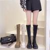 Lace-up boots, women's new platform knight boots in autumn and winter 2025, but knee-high boots, slim boots