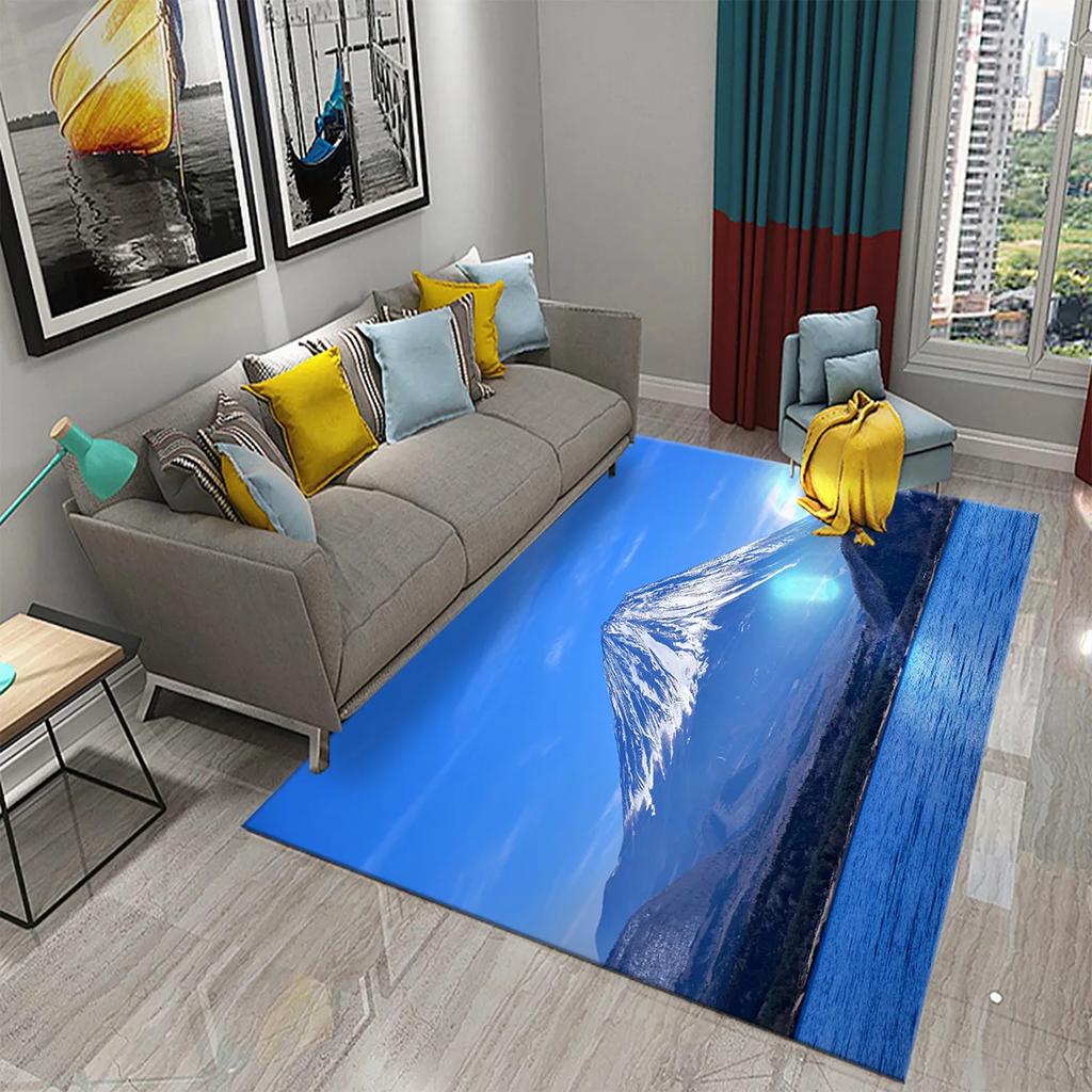 Japan Mount Fuji Carpet for Kitchen Living Room Bathroom Bedroom  Doormat Entrance Non-slip Mat Rug Corridor Home Decor Carpet