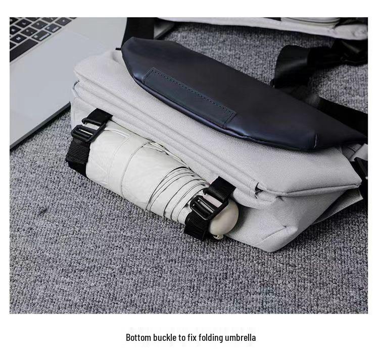 Men's Trendy Large Capacity Crossbody Bag with Magnetic Buckle