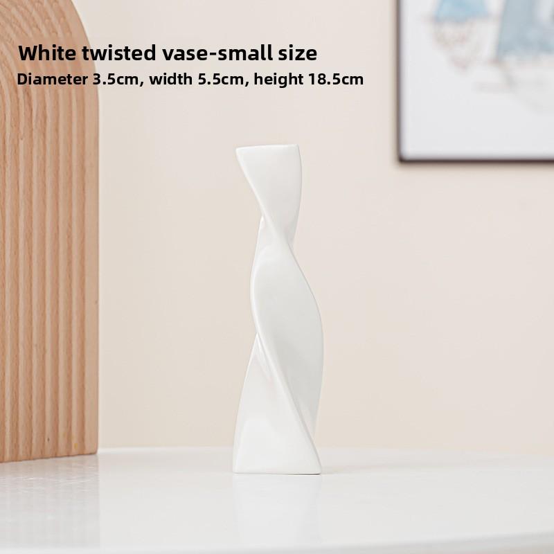 

Nordic Black White Ceramic Vase for Living Room Flower Decor Home Accessories