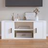 Vidaxl TV Cabinet, White, 100X35X40 Cm, Wood-Based Material