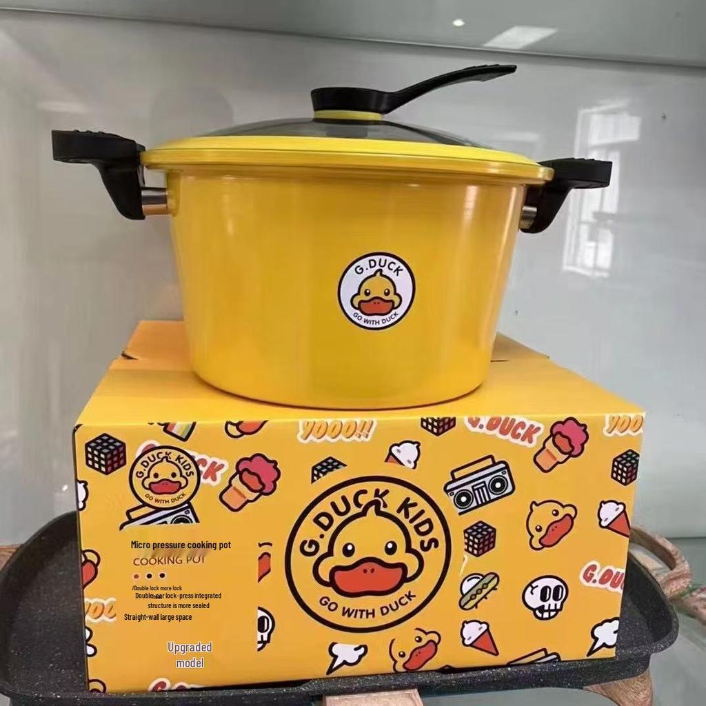 New Multifunctional Little Yellow Duck Non-Stick Micro Pressure Cooker Stew Pot