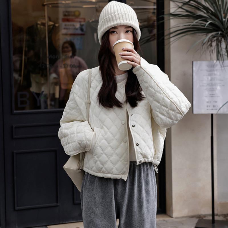 Down Cotton Clothes Winter Short Fashion Small Fashion Light Cotton Clothes Padded Loose Coat Women