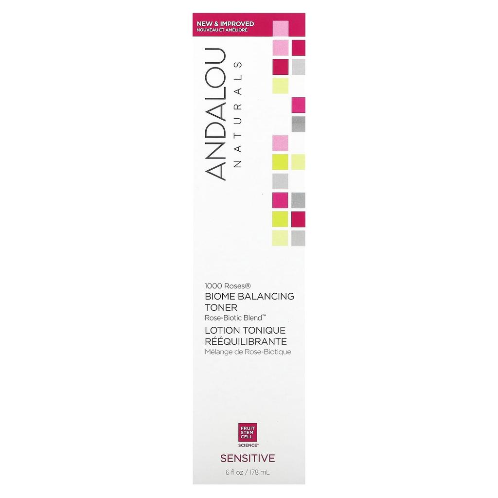 1000 Roses, Biome Balancing Toner, Sensitive, 178Ml (6 Fl Oz)