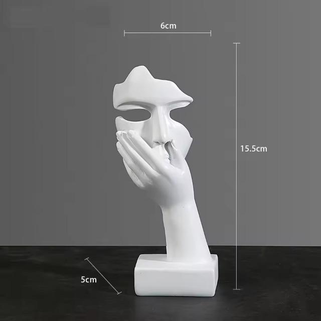 Nordic Luxury Abstract Statue - Desktop Ornament Figurine for Home Office Interior Art Decor