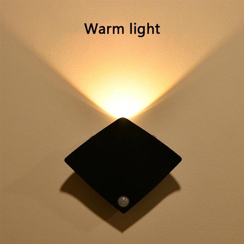 LED Motion Sensor Shell Night Light, USB Type-C Rechargeable Spotlight for Bedroom Corridor Staircase Hallway Mural Wall Decor Lighting