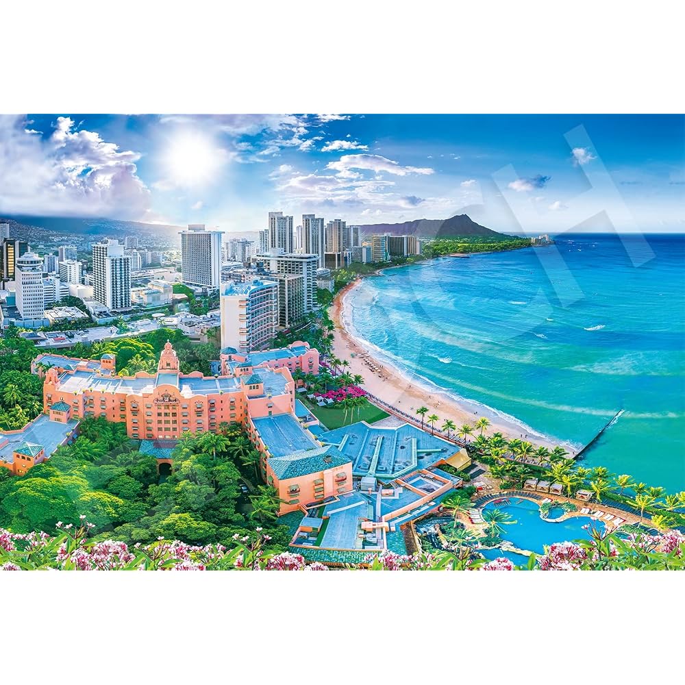 Epoch 1000 Piece Jigsaw Puzzle Overseas Scenery: Brilliant Waikiki Beach - Hawaii (50 X 75 Cm) 09...