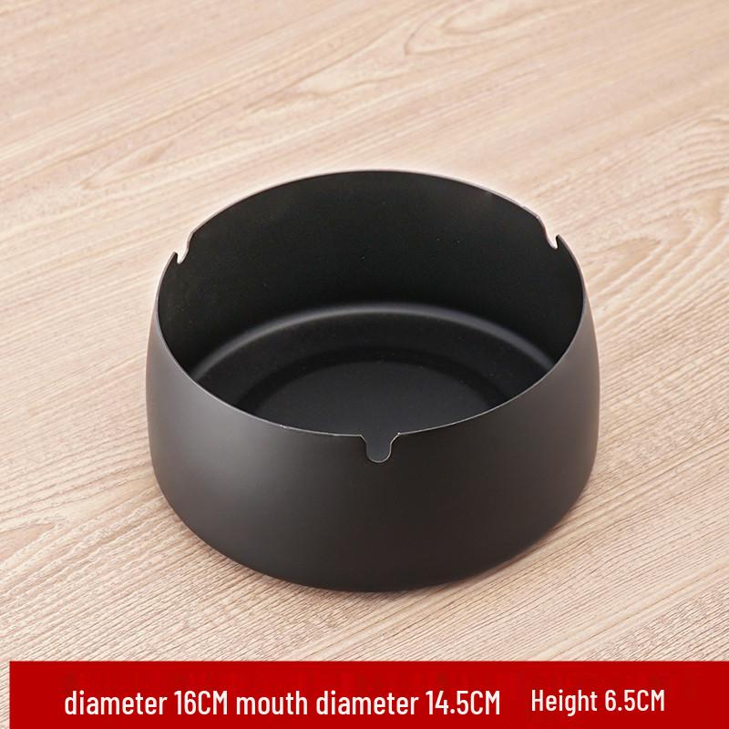 Stainless Steel Windproof Ashtray - Durable, Stylish, and Large for Bars, Cafes, and Hotels