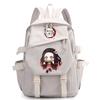 Anime Demon Slayer Ryggsekk Back To Schoolbag for Boy Girl Bookbag for Kid Gaver Menn Dame Reisebag Stor kapasitet ryggsekk