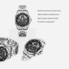 OPK 6110 Men's Mechanical Watches Classic Fashion Hollowed Dial Luminous Waterproof Man Business Wristwatch New