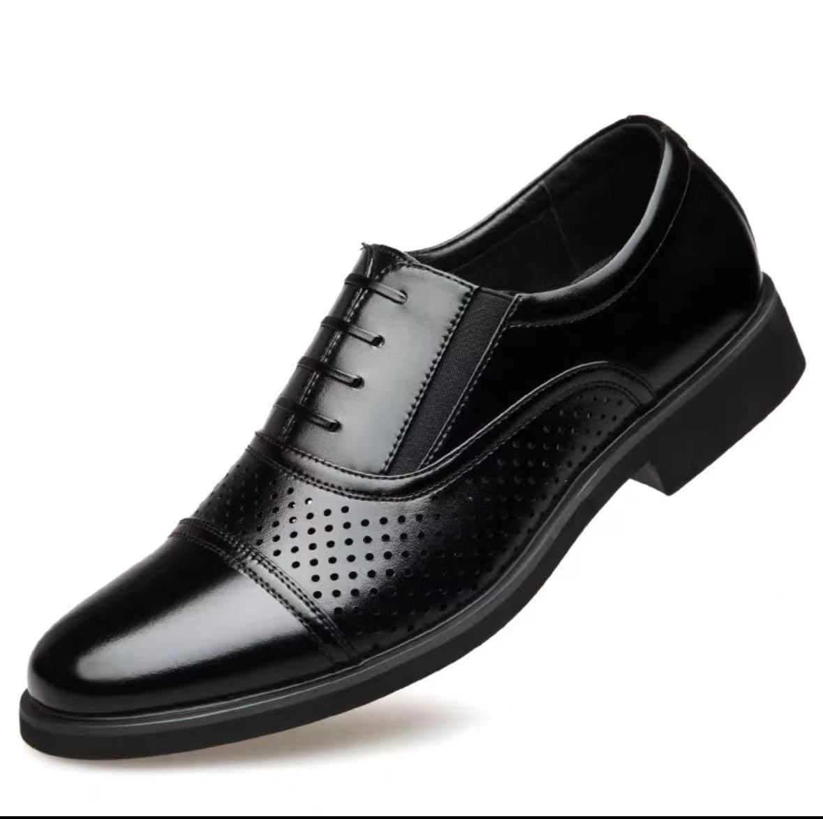 

Spring and Autumn patent leather business dress three-section head leather shoes men s versatile professional business men s wedding shoes foot leathe 44