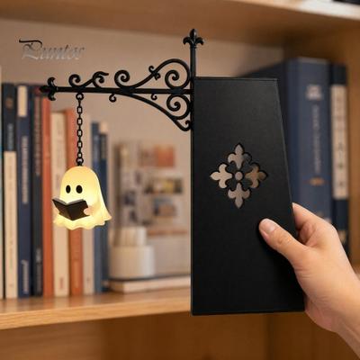 Magische Bücherregal-Laterne Geisterlicht, Dekorative Bibliothekslaterne, Vintage Fantasy Buchnischenlampe, Magisches weiches Leuchten Leselicht für Bücherwürmer,