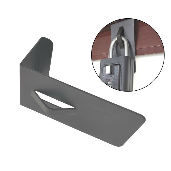 Lock Box Door Mount Bracket Security Lock Box Over The Door Hook Heavy Duty Iron Universal Lock Box Door Mounting Holder