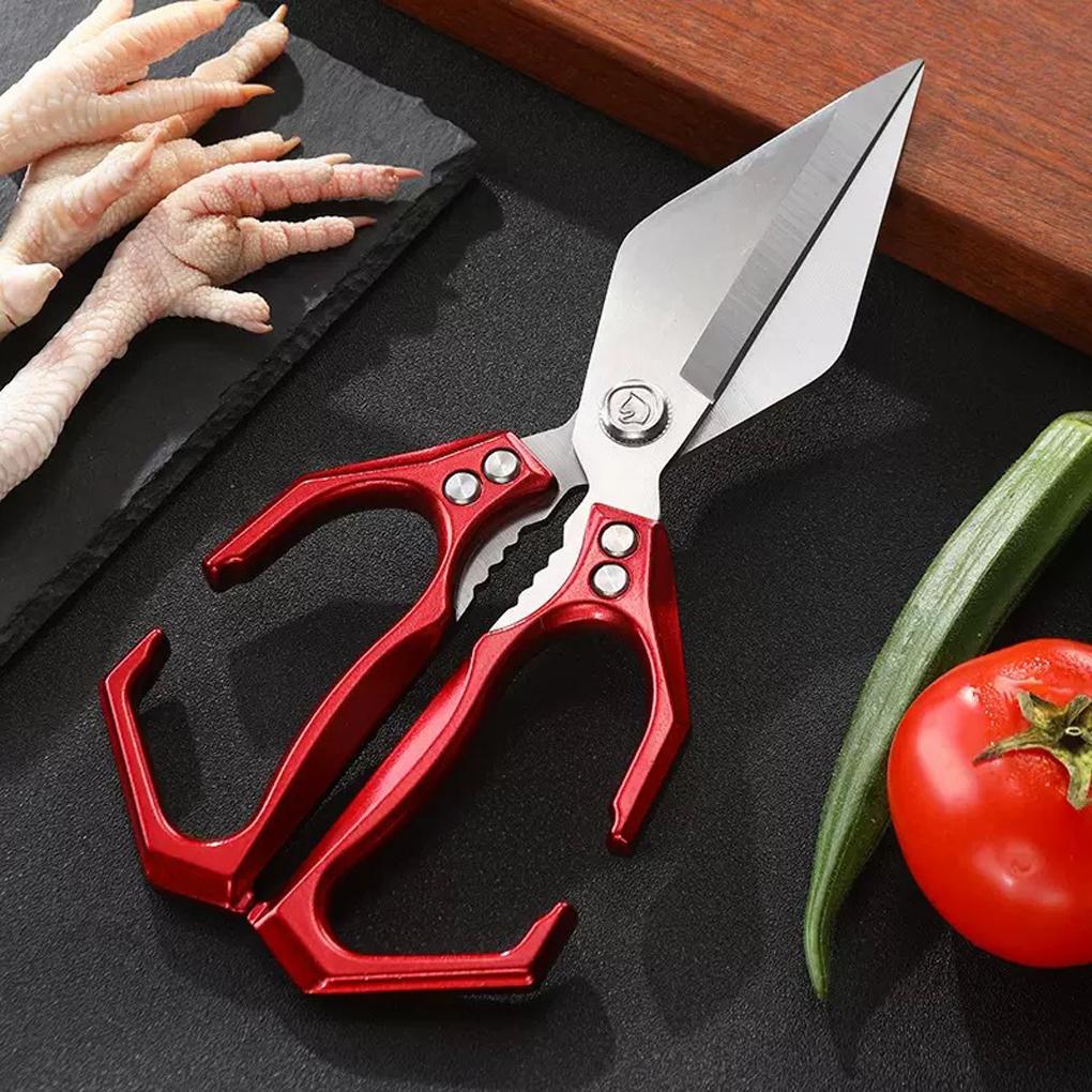 Heavy Kitchen Scissors Multifunctional Japanese Food Stainless Steel Anti-Rust Handle Comfortable and To Clean for Fish