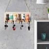Wood Cat Key Hook Cute Cats Key Organizer Funny Cat Silhouette Key Hook  for Home