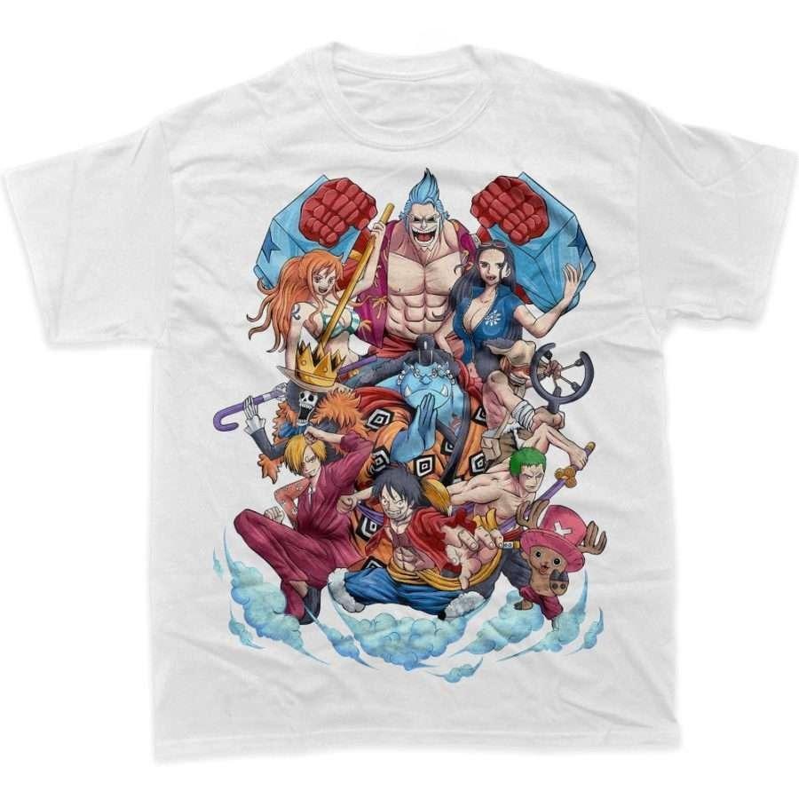 One Piece Anime Print T Shirt Unisex Unisex Cotton Short Sleeve Summer Y2k Graphic Tee Casual Streetwear Oversized Harajuku Tops