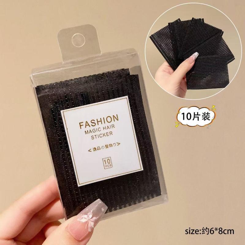 10Pcs Boxed Bangs & Flyaway Hair Magic Stickers For Face Washing & Makeup, Secures Loose Hair Women'S Hair Styling Accessories