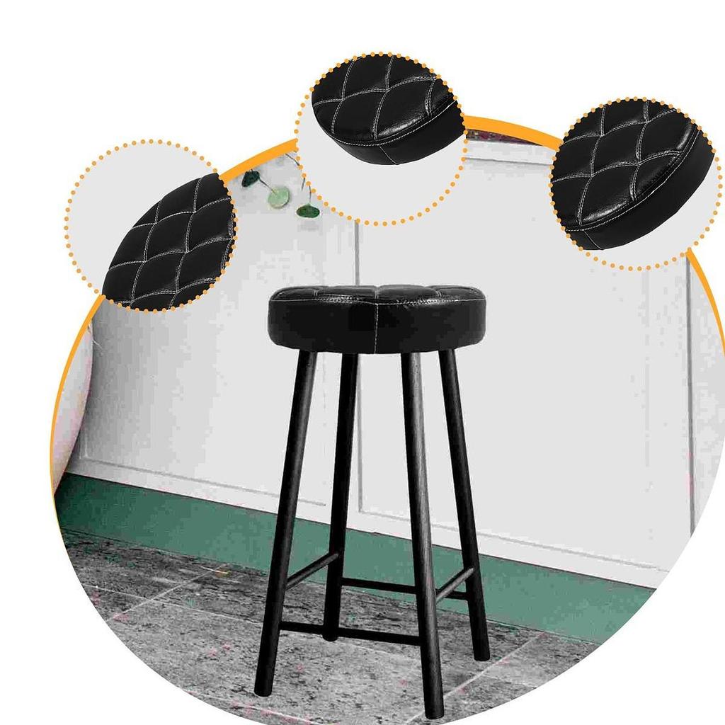 Round Seat Cushion for Bar Stool Seat Top Replacement for Barber Shop SPA