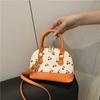 Einfache und süße bedruckte Tasche Umhängetasche Damen neue vielseitige kleine Kirsch-Schulter-Achseltasche Handtasche nv