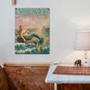 Mermaid Vintage Metal Tin Sign Coastal Beach Wall Art Retro Decor