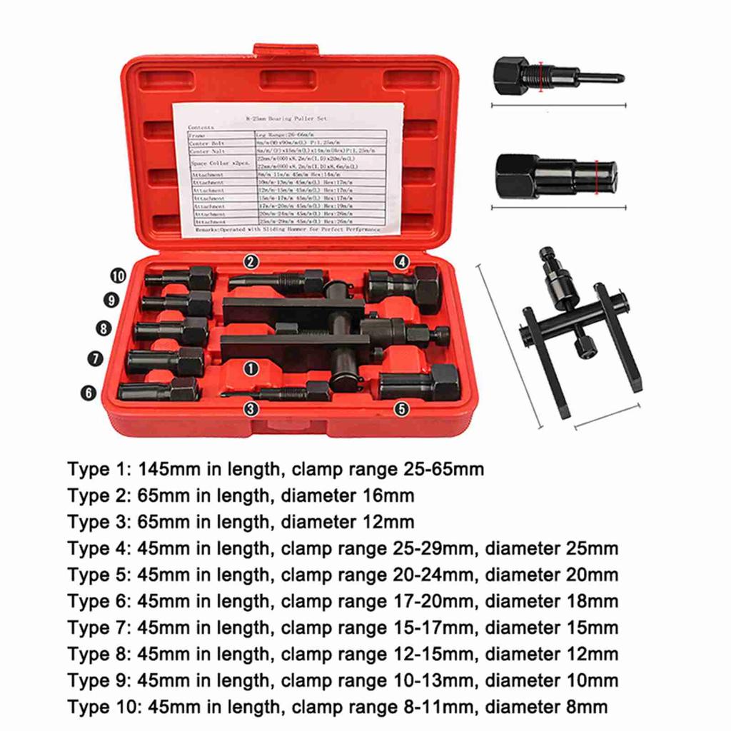 Praktischer Metall Motorradlager Abzieher Lager Demontierer Hand Reparaturwerkzeuge Lager Ausbauwerkzeug Motorrad