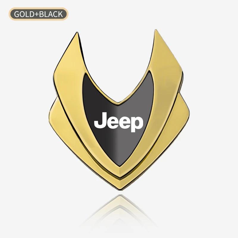 3D Metal Car Emblem Sticker for Jeep Renegade Wrangler JK JL Grand Cherokee 3D Logo Badge Decal Auto Trunk Fender Accessories AJZ1