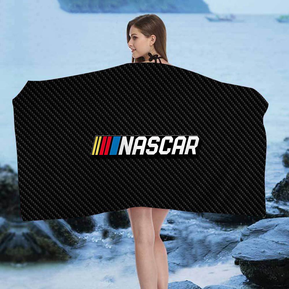 

N-NASCARS Racing Car Beach Towel Colorful Bath Towels for Girl Microfiber Quick Dry Sand Free Beach Yoga Spa Gym Pool W30*H60(CM)