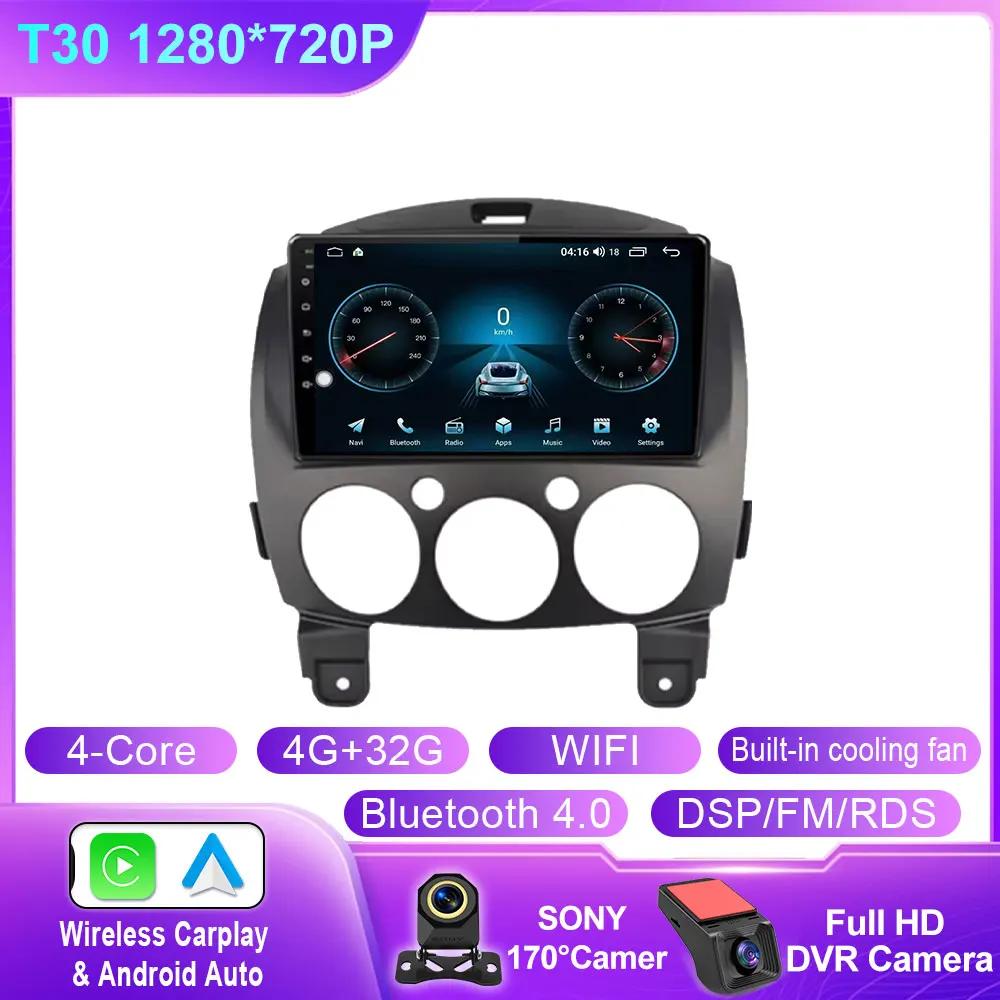 Android Carplay For MAZDA 2 Mazda2 2007 2008 2009 2010 2011 2012 2013 2014 Car Radio Multimedia Player Stereo Head Unit No 2DIN