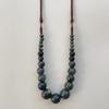 Big Vintage Ceramic Beaded Necklace For Women Handmade Long Adjustable Boho Ethnic Style Jewelry