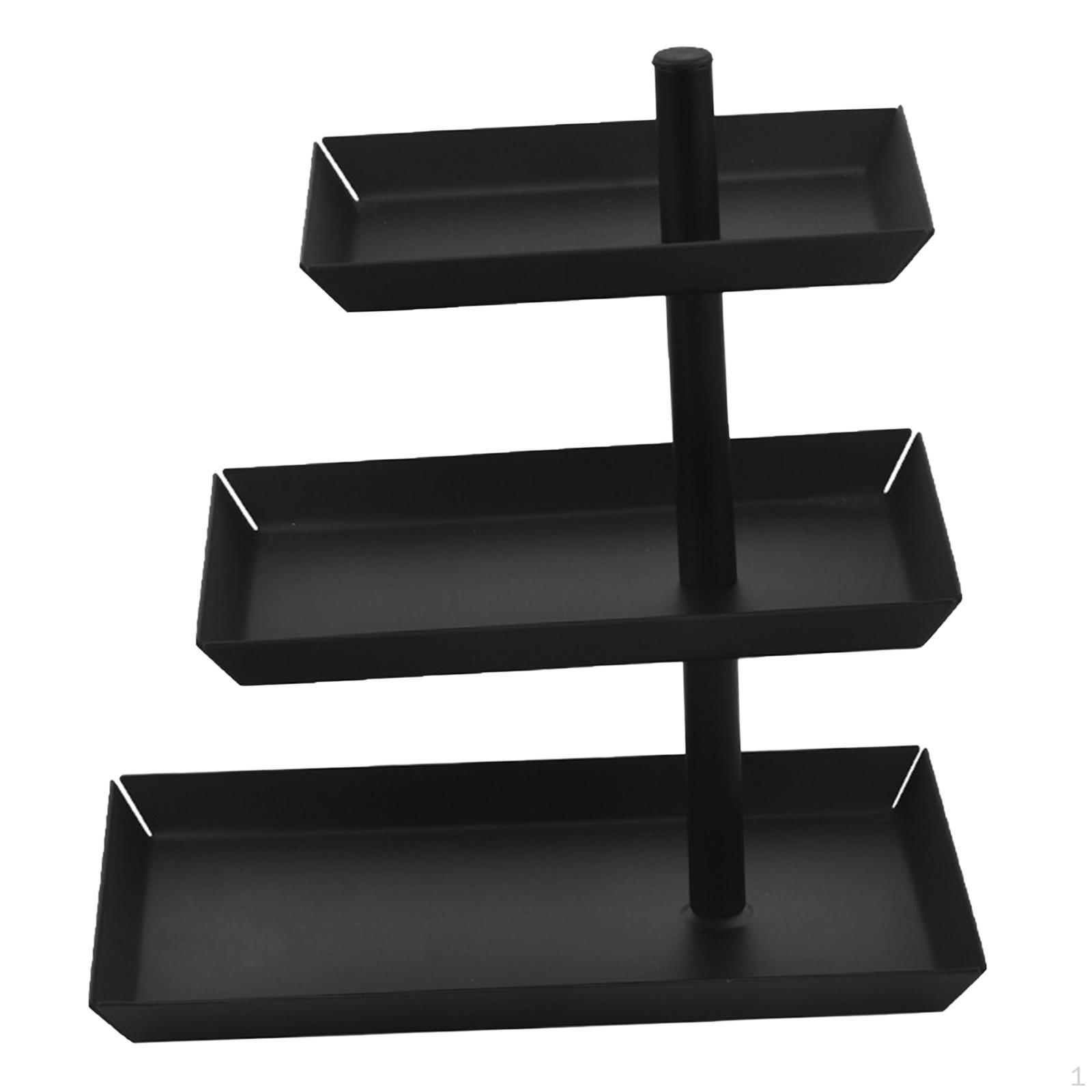 3-уровневая подставка для кексов, поднос, стенд для кексов, буфет для торта, день рождения, дом чёрный