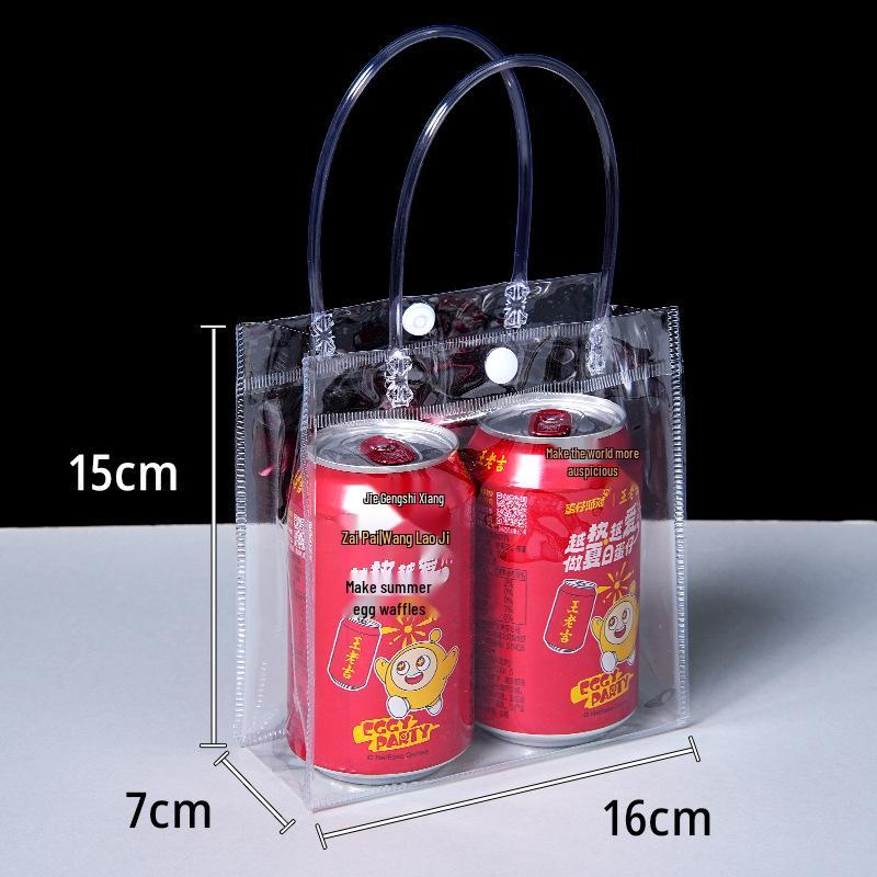 Custom Print PVC Transparent Tote Bag for Weddings and Gifts