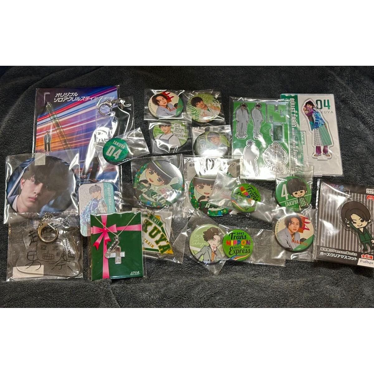 Used Super Express Takuya Goods Bulk Sale Can Badge Acrylic Stand Keychain