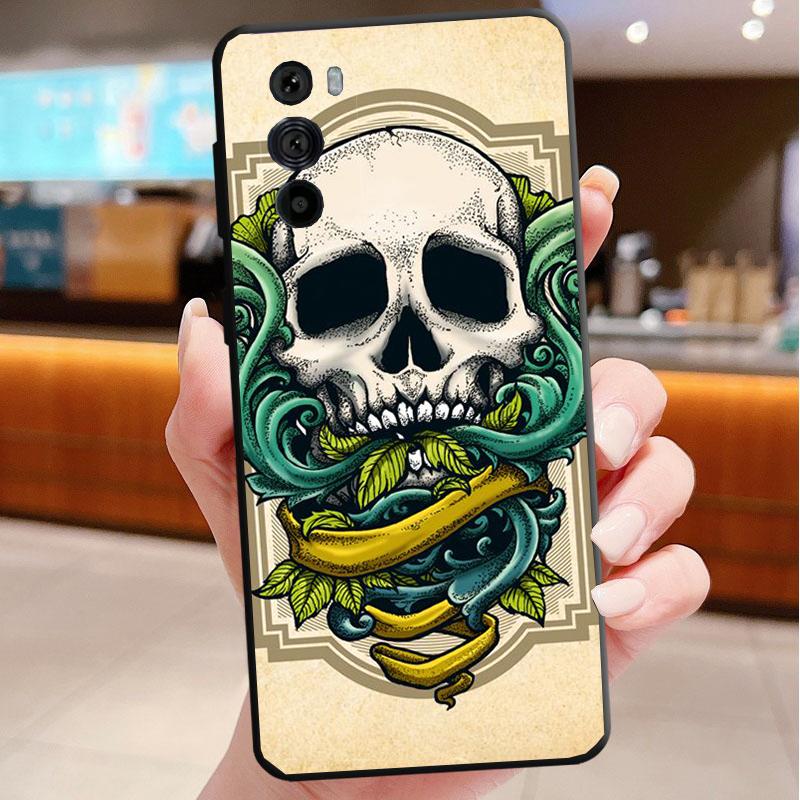 

Grim Reaper Skull Skeleton Case For Motorola G Stylus 5G G Play G35 G45 G54 G24 G86 G04S E13 E14 E32 E32S Moto G54
