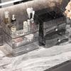 Acrylic Luxury Cosmetics Storage Box Organizer Table Transparent Dust-proof Makeup Lipstick Drawer Tall Cosmetics Organizer Case
