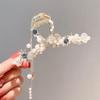 Pearl Tassel Hair Clip Starfish Hairpin Hair Claw  Shark Clip Jewelry