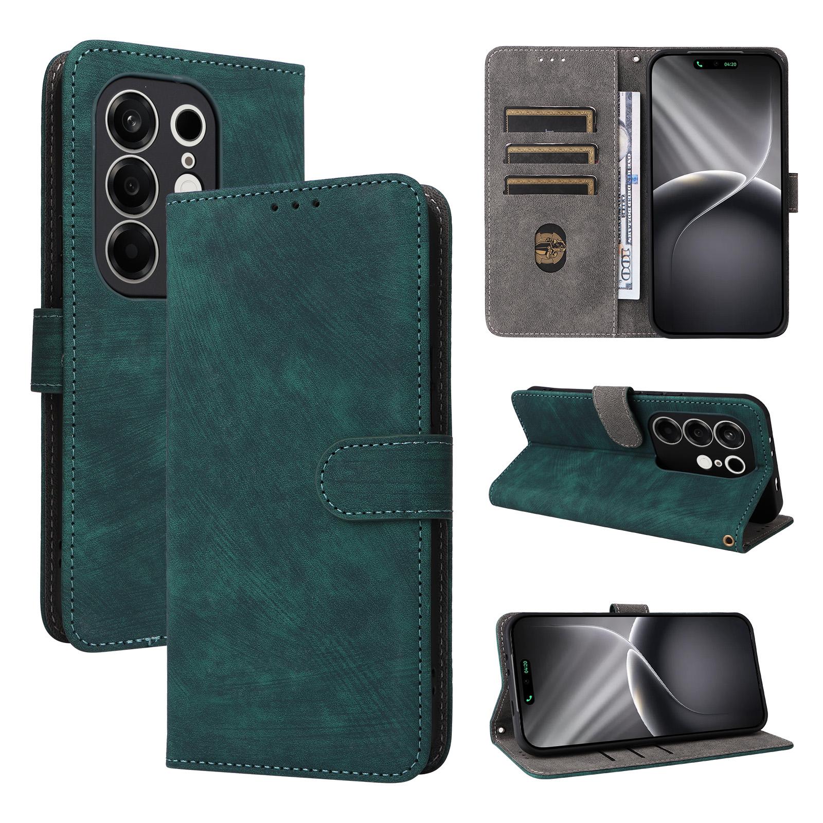 

Чохол-книжка для Tecno Camon 50 4G Шкіряний чохол [Flip Vintage Leather] Ударостійкий Міцний Ретро чохол для телефону for Tecno Camon 50 4G зелений