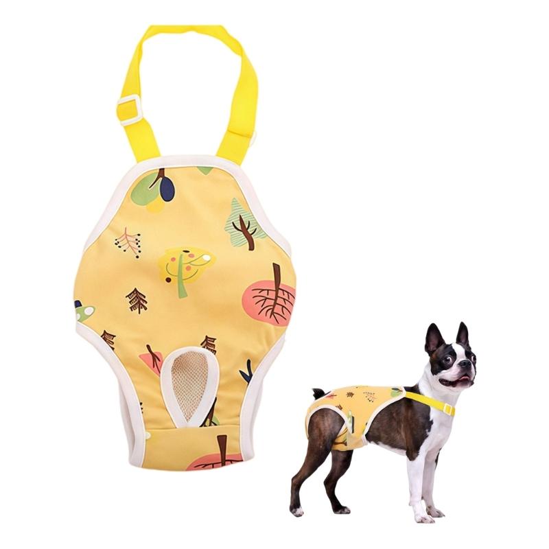 Adjustable Harnesses Pet Diaper Washable Reusables for Female Dog During Heat Comfortable Breathable Easy To Use
