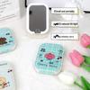 Cherry Little Dog LED Desktop Makeup Mirror with Foldable Cover
