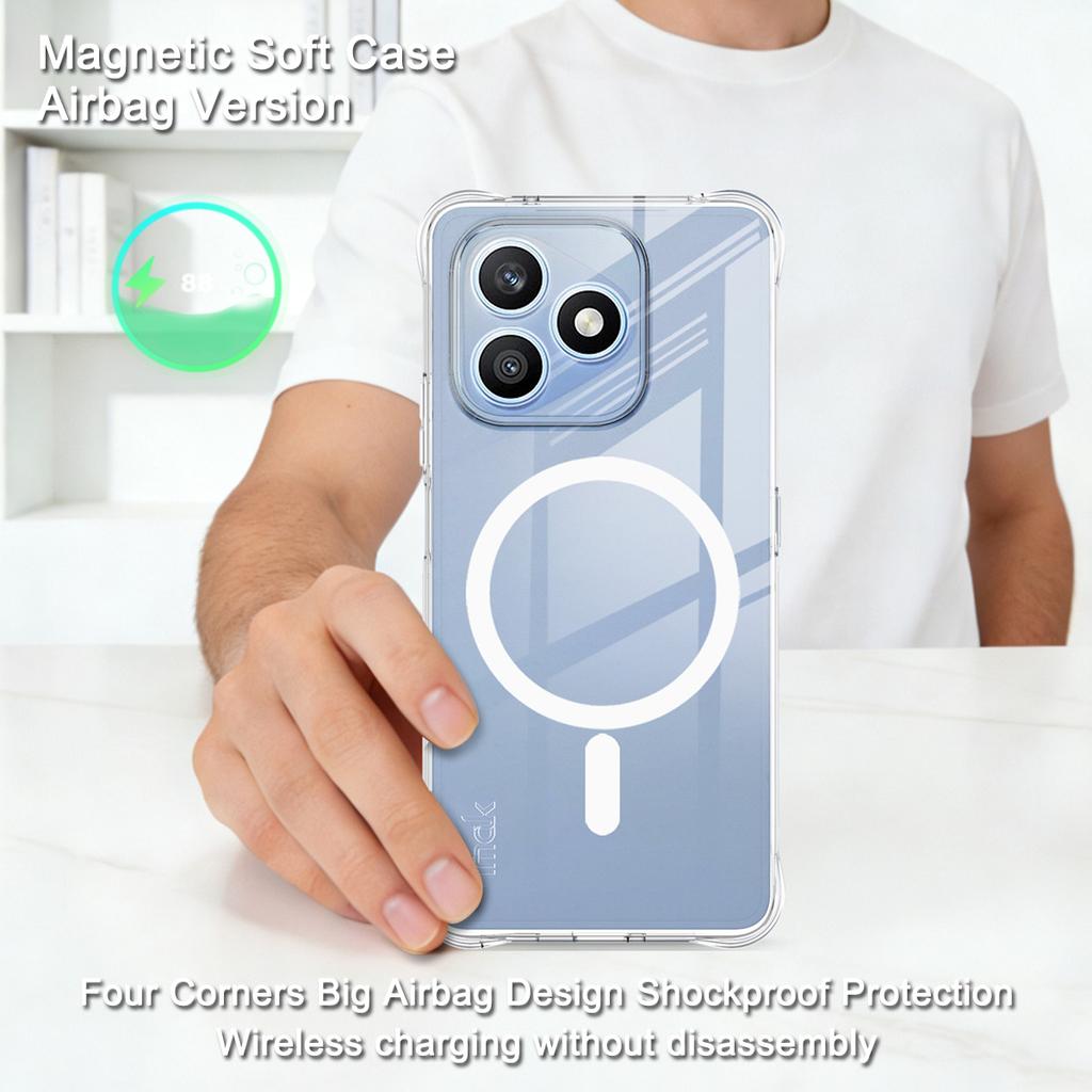 For Honor X8d 4G Phone Case IMAK Shock-resistant Soft Magnetic Case