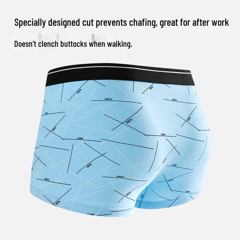 Nanjiren Men's Cotton Antibacterial Boxer Briefs
